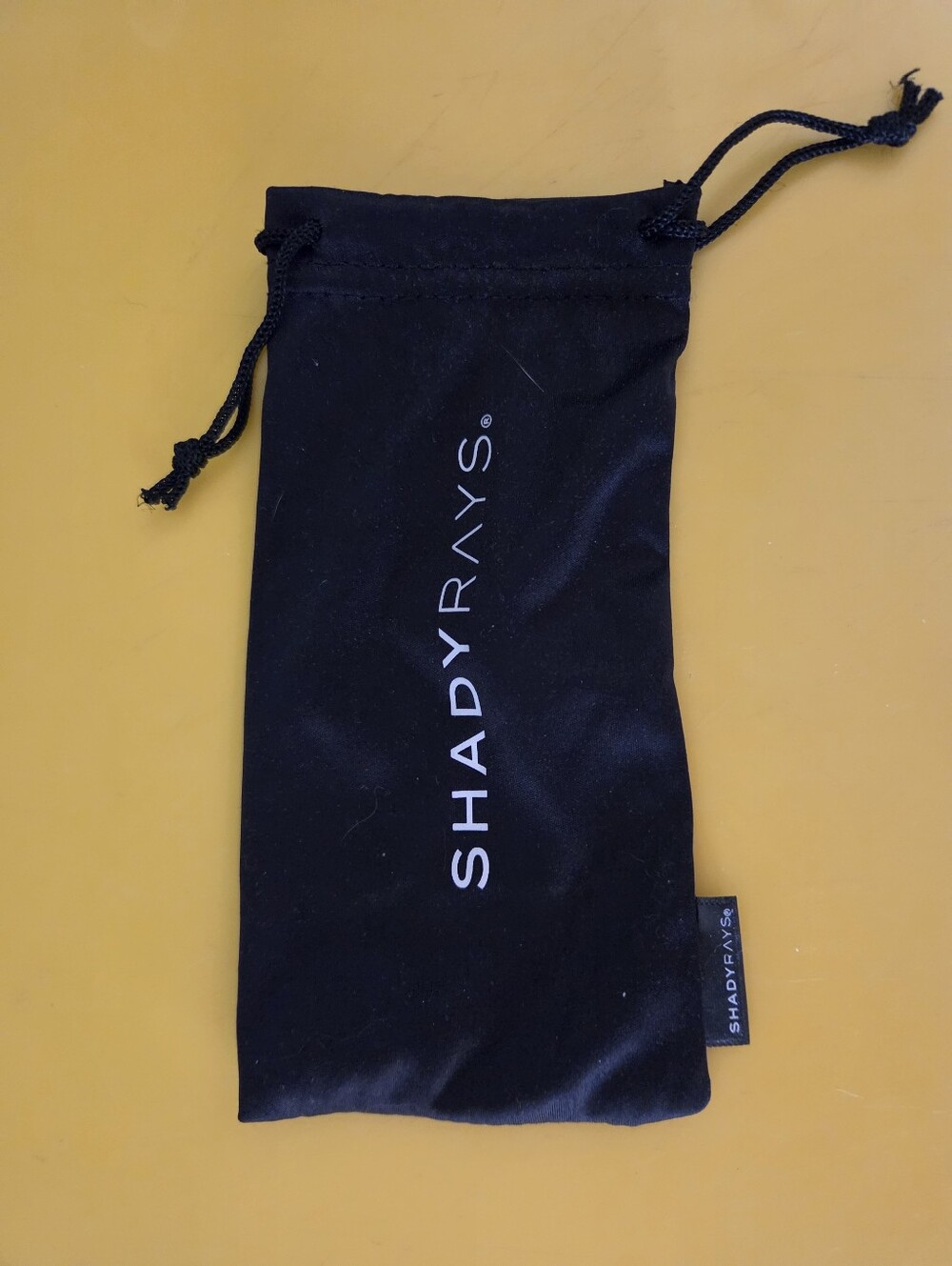 ShadyRays Black Drawstring Sunglasses Sleeve
